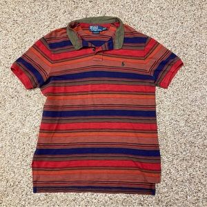 Ralph Lauren Indian Aztec Distressed Navajo Beacon shirt military fatigue sz MED